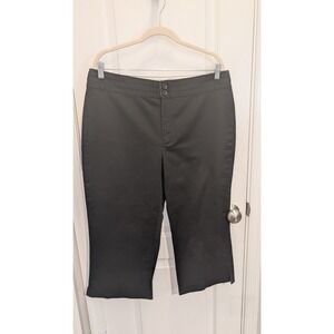 Banana Republic Harrison Fit Womens Black Cropped Pants Size‎ 16